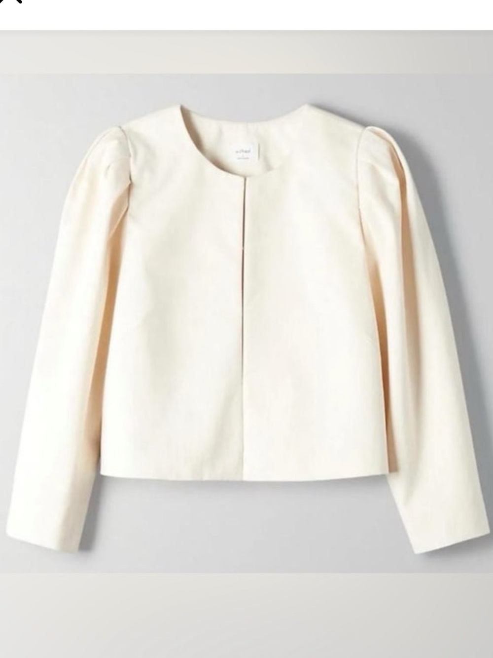 Aritzia Wilfred Caraway Puff-Sleeve Bolero Jacket – Birch